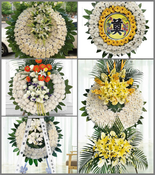 广东梅州市五华县岐岭镇大蒲村花圈速递